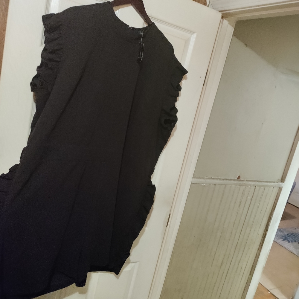 Black dress romper
